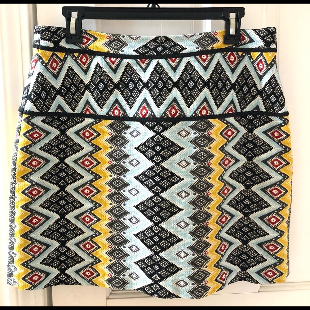 🌼 Ann Taylor LOFT Aztec Pattern Skirt